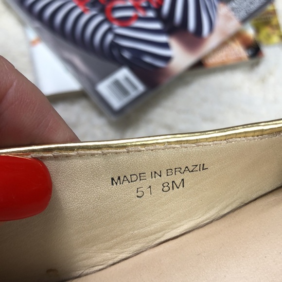 Kate Spade gold ballet flats - Picture 9 of 11